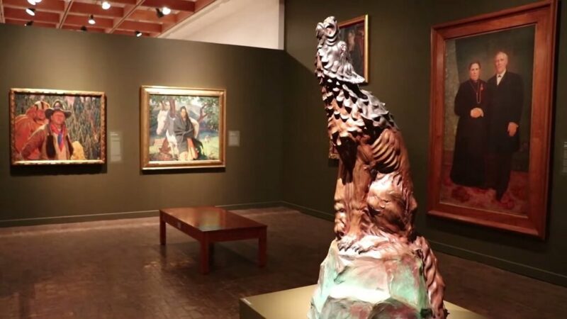 An exhibit at the Albuquerque Museum of Art in New Mexico