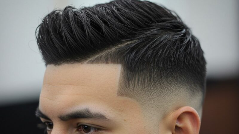 A stylish haircut, showcasing the face
